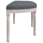 vidaXL Banc Gris foncé 110 5x45x49 cm Velours