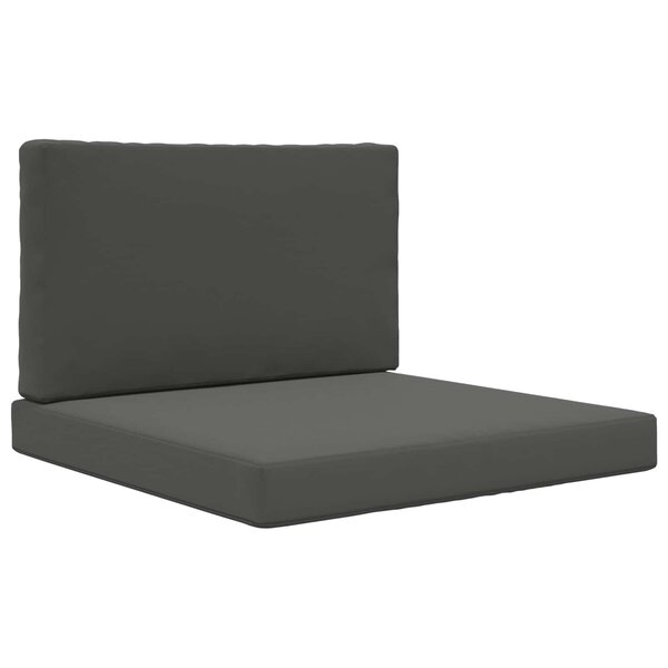 vidaXL Coussin de canapé d'extérieur 2 Pièces Anthracite Polyester