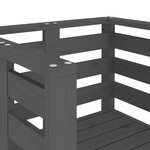 vidaXL Chaises de jardin lot de 2 gris 61 5x53x71cm bois de pin massif
