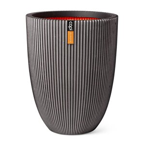 Capi Vase élégant Groove 46x58 cm Anthracite