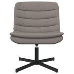 vidaXL Chaise Pivotante Taupe Tissu Une personne Élégante