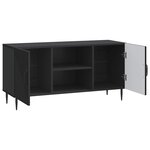 vidaXL Meuble TV Noir 102 x 34 5 x 50 cm Bois d'ingénierie