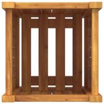 vidaXL Jardinière avec doublure 31x31x50 cm bois massif d'acacia