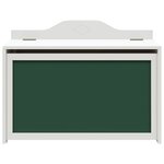 vidaXL Coffre de rangement avec devant tableau noir ROROS Blanc