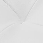 Banquette pouf tabouret meuble pouf de rangement cuir synthétique blanc 3002220