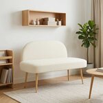 vidaXL Banc rembourré avec dossier Crème 110 x 60 x 76 cm