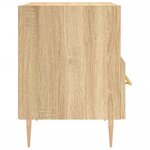 vidaXL Table de chevet chêne sonoma 40x35x47 5 cm bois d’ingénierie