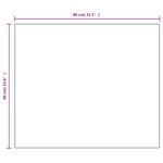 vidaXL Miroir sans cadre 80x60 cm Verre