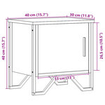 vidaXL Tables de chevet 2 Pièces Chêne sonoma 40 x 30 x 40 cm Aggloméré