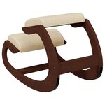 vidaXL Chaise assis-genoux crème 55x84x55 cm contreplaqué de bouleau