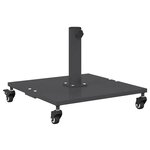 vidaXL Base de parasol extérieur Gris foncé 45 x 45 x 31 cm Acier