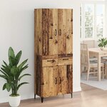 vidaXL Haut Armoire Bois Ancien 69 5 x 34 x 180 cm Bois d'ingénierie