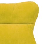 vidaXL Fauteuil relaxant Jaune 69 x 74 x 93 cm Velours