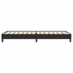 vidaXL Sommier à lattes de lit sans matelas noir 100x220 cm velours