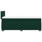 vidaXL Sommier à lattes de lit et matelas Vert foncé 80x200 cm Velours