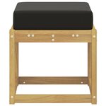 vidaXL Banc de Jardin Blanc 43 x 43 x 45 cm Bois d'Acacia Massif