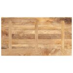 vidaXL Dessus de table 100x70x3 8cm rectangulaire bois massif manguier