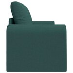 vidaXL Canapé-Lit Vert foncé 148 x 71 x 83 cm tissu