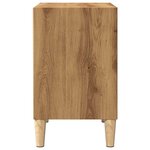 vidaXL Table de chevet chêne artisanal 40x30x50 cm bois d'ingénierie