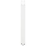 vidaXL Pieds de table à manger en U 2 pièces Blanc 70 x (72-73) cm Acier