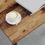 vidaXL Table basse Bois ancien 60 x 60 x 36 cm Bois d'ingénierie