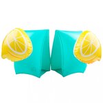 2 x brassards gonflables de natation enfants 3-6 ans  flotteurs piscine & plage - pack duo citron donut