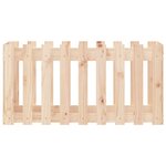 vidaXL Lit surélevé de jardin design de clôture 100x50x50cm pin massif