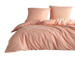 Parure de lit orange unie 260 x 240 cm