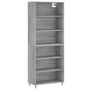 vidaXL Buffet sonoma gris 69 5x32 5x180 cm bois d'ingénierie
