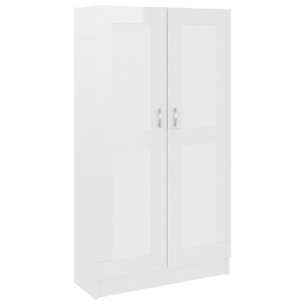 vidaXL Bibliothèque Blanc brillant 82 5x30 5x150 cm Bois d’ingénierie
