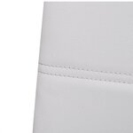 vidaXL Chaises à manger cantilever lot de 2 blanc similicuir