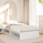 vidaXL Lit de jour sans matelas blanc 90x190 cm bois de pin massif