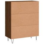 vidaXL Buffet chêne marron 69 5x34x90 cm bois d'ingénierie