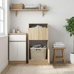 vidaXL Armoire à Laver Sonoma 50 x 68 x 102 cm Bois d'ingénierie