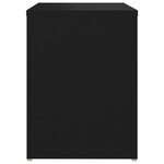 Vidaxl tables de chevet 2 pièces noir 40x30x40 cm aggloméré