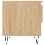 vidaXL Table basse chêne sonoma 50x46x50 cm bois d'ingénierie