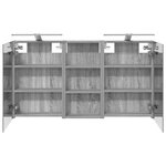 vidaXL Ensemble de Meubles de Salle de Bain 3 Pièces 110 x 10 5 x 60 5 cm