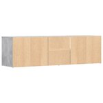 vidaXL Armoire d'angle gris béton 160x40x45 cm bois d’ingénierie
