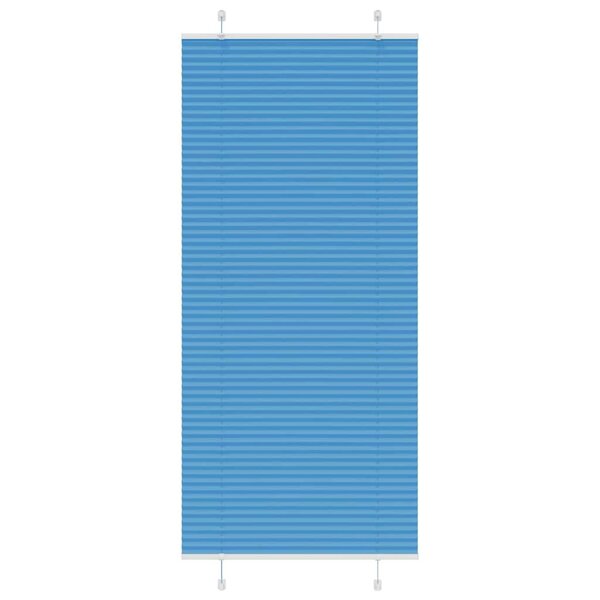 vidaXL Store plissé bleu 85x200 cm largeur du tissu 84 4 cm polyester