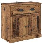 vidaXL Haut Armoire Bois Ancien 70 x 35 5 x 67 5 cm Bois d'ingénierie