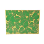 PAPERTREE NATURE Lot de 5 Enveloppes cadeau A5 - Vert/Or