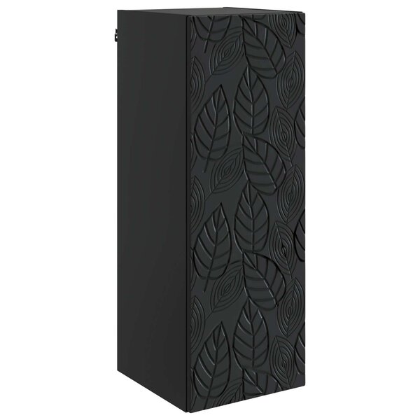 vidaXL Armoire Murale Noir 33 x 34 5 x 90 cm Bois d'ingénierie
