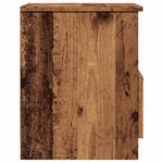 vidaXL Table de chevet vieux bois 40x40x50 cm bois d’ingénierie