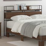 vidaXL Tête de lit de rangement Chêne marron 120 cm Bois d'ingénierie