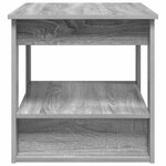 vidaXL Table basse Gris Sonoma 72 x 50 x 50 cm Bois d'ingénierie