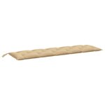 vidaXL Coussins de banc de jardin lot de 2 beige mélangé tissu