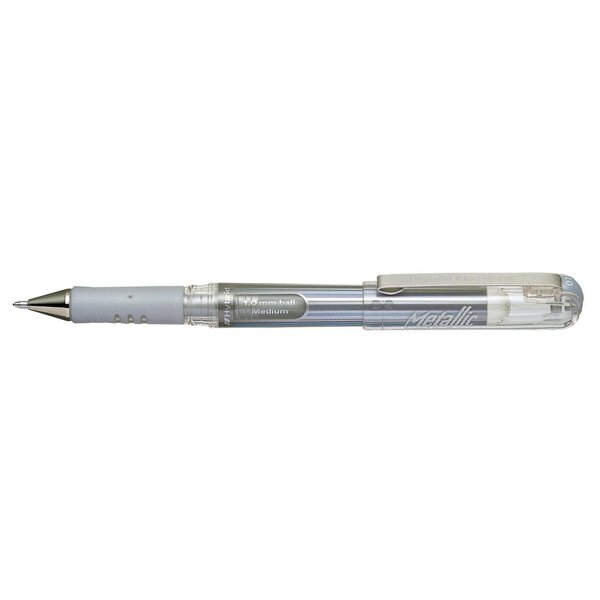 Roller encre gel métallique hybrid gel grip dx k230 argent x 12 pentel