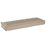 vidaXL Coussin pour banc de palette Taupe 120 x 40 x 8 cm Tissu Oxford