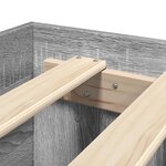 vidaXL Cadre de lit sans matelas sonoma gris 90x190 cm