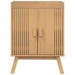 vidaXL Meuble sous évier avec étagère Olden Marron 114 x 43 x 73.5 cm